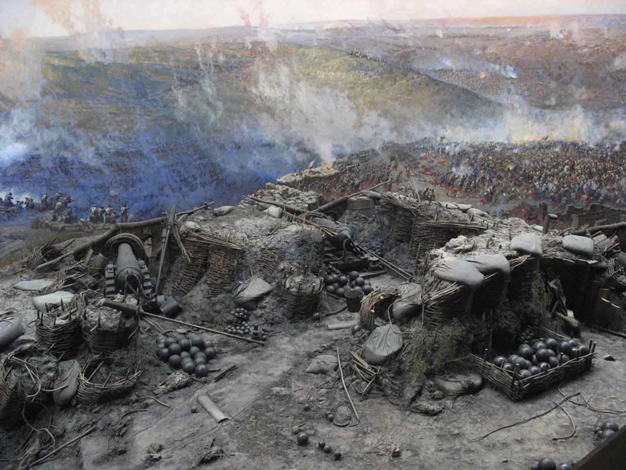 Beleiringen av Sevastopol Panorama (blandet media) av Franz Roubaud