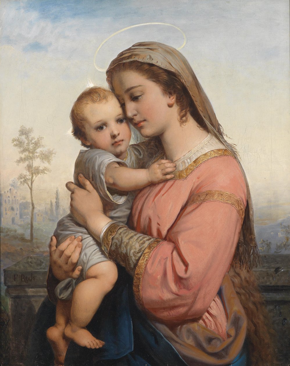 Madonna og barn av Franz Russ the Elder