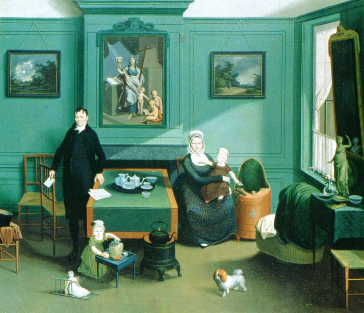 Familiegruppe, ca. 1810 av Franz Schrank