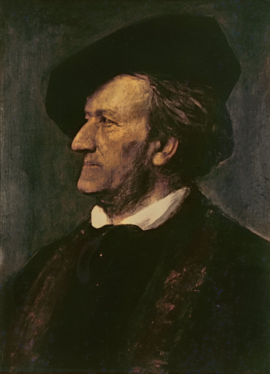 Portrett av Richard Wagner (1813-83) av Franz Seraph von Lenbach