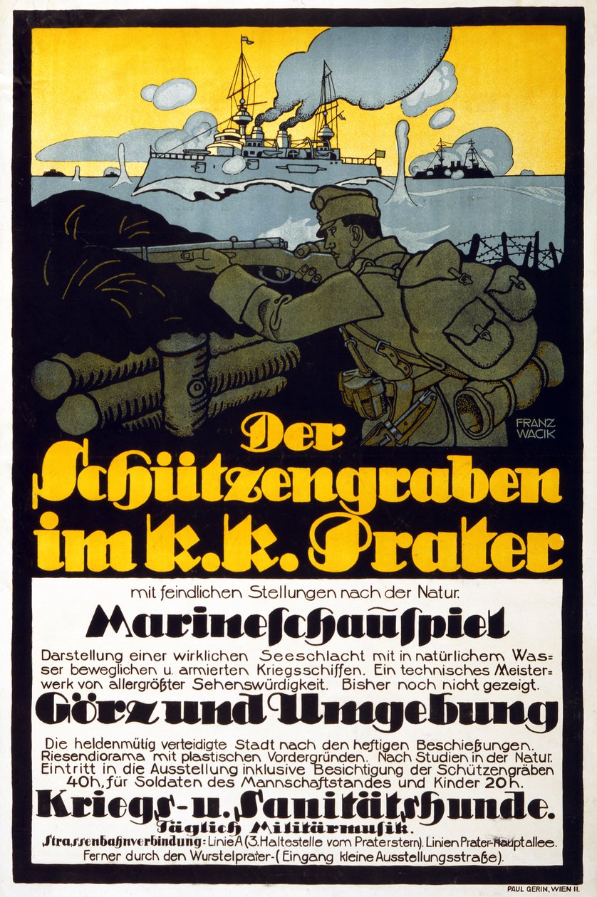 Trench in the Prater, 1918 av Franz Wacik
