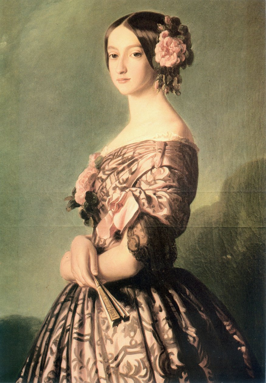 Portrett av Franziska Caroline Gonzaga av Franz Xaver Winterhalter