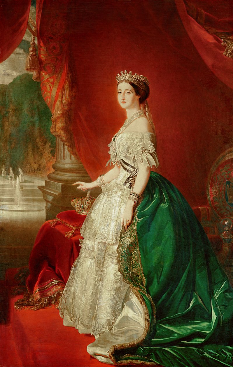 Keiserinne Eugenie av Frankrike (1826-1920) kone til Napoleon Bonaparte III (1808-73) av Franz Xaver Winterhalter