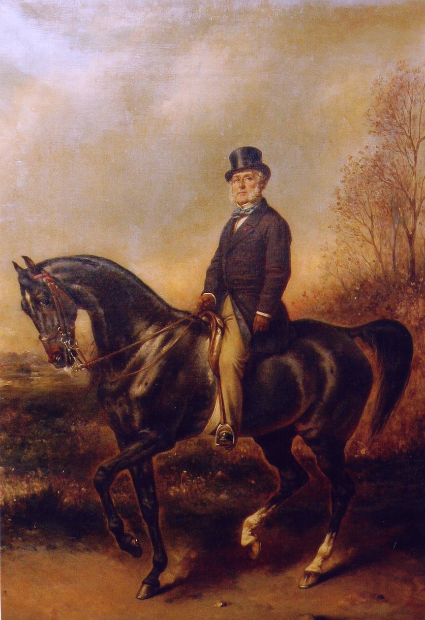 Rytterportrett av François Adolphe Akermann av Franz Xaver Winterhalter