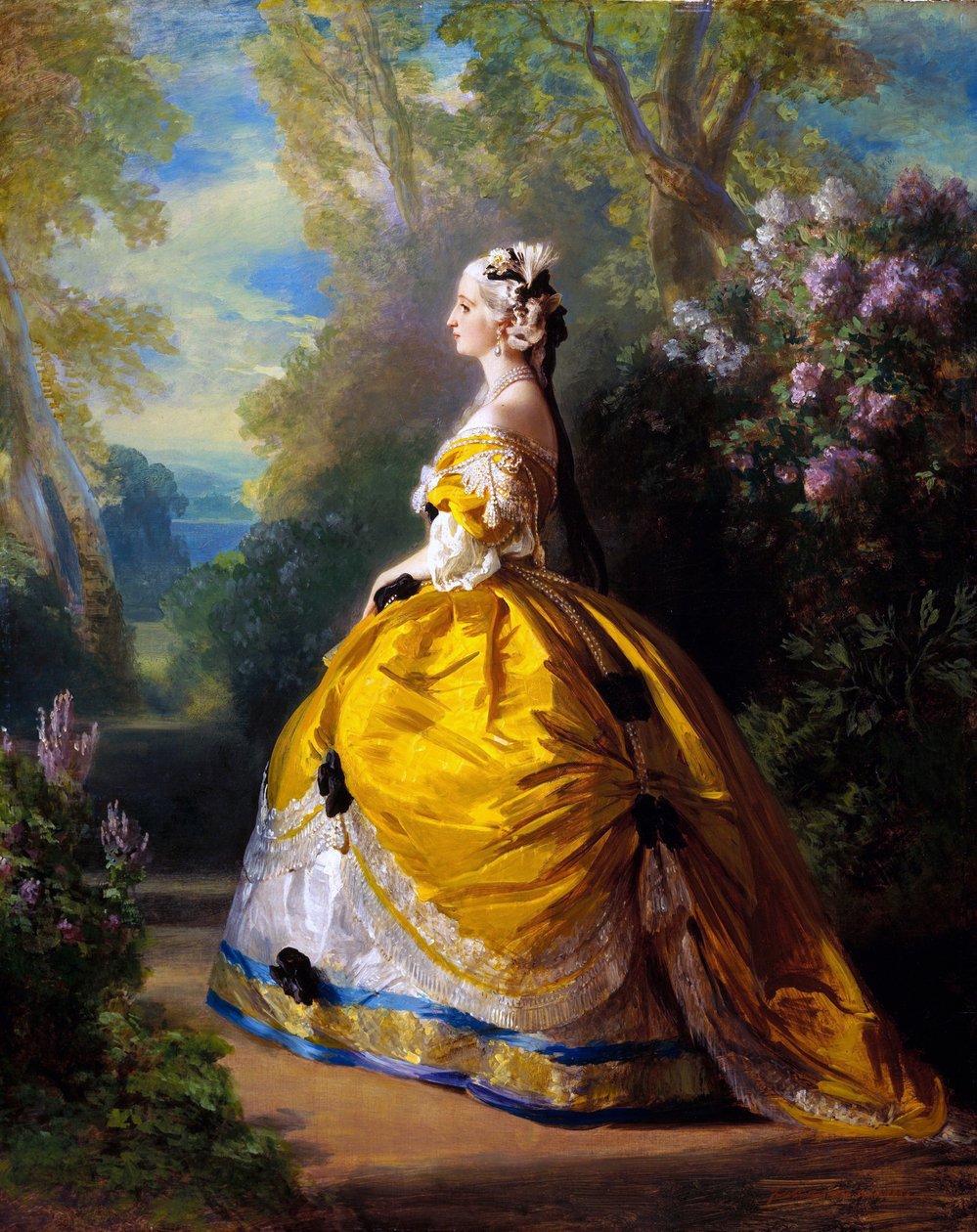 Limpératrice Eugénie à la Marie-Antoinette av Franz Xaver Winterhalter