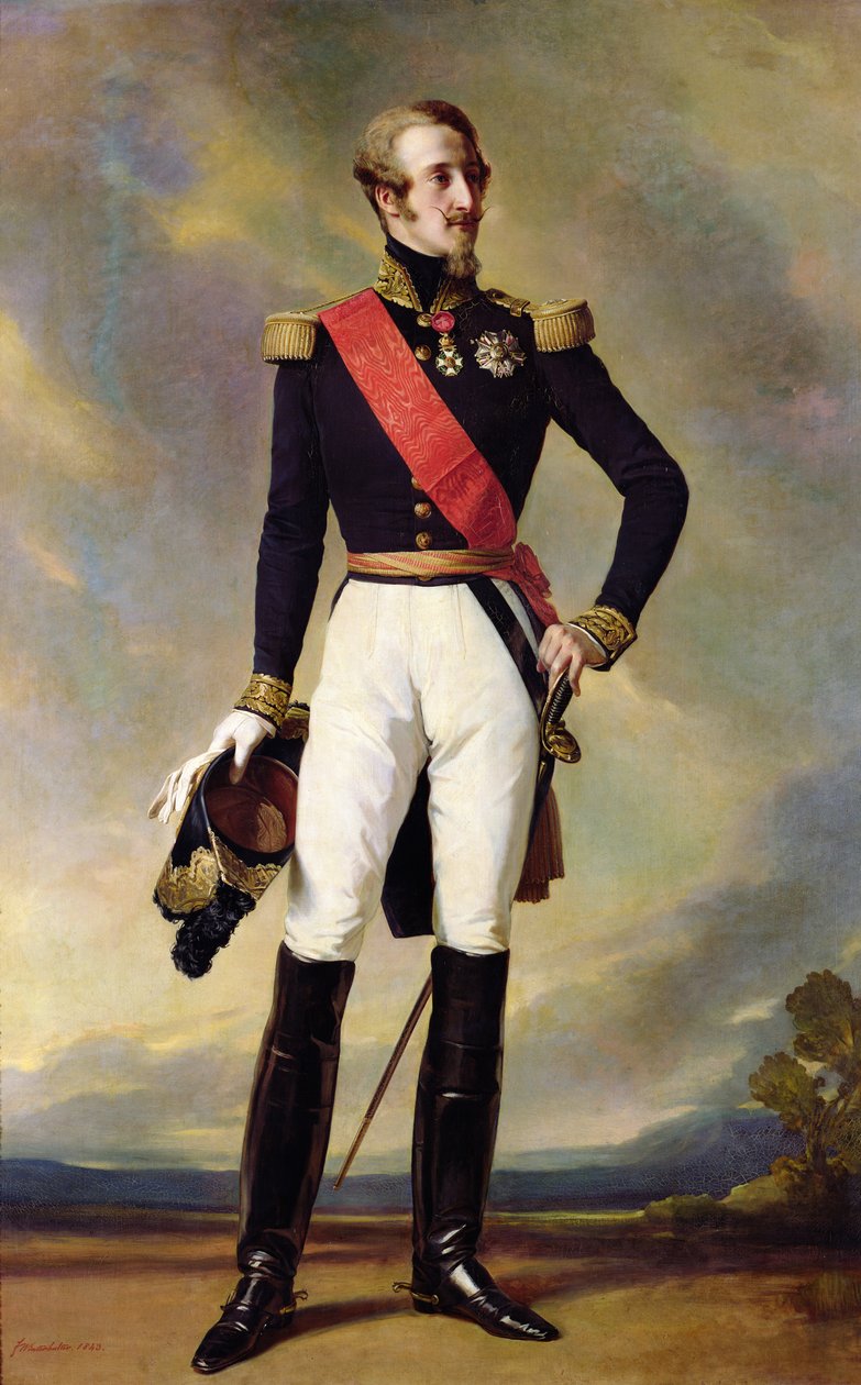 Louis-Charles-Philippe av Orleans (1814-96) hertug av Nemours, 1843 av Franz Xaver Winterhalter