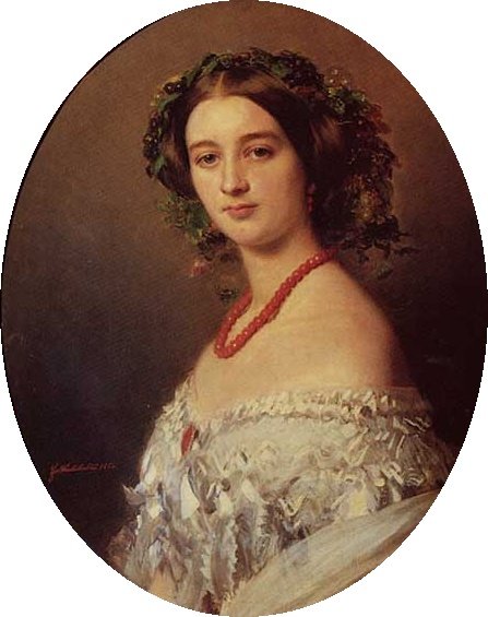 Maria Louise de Wagram prinsesse av Murat av Franz Xaver Winterhalter