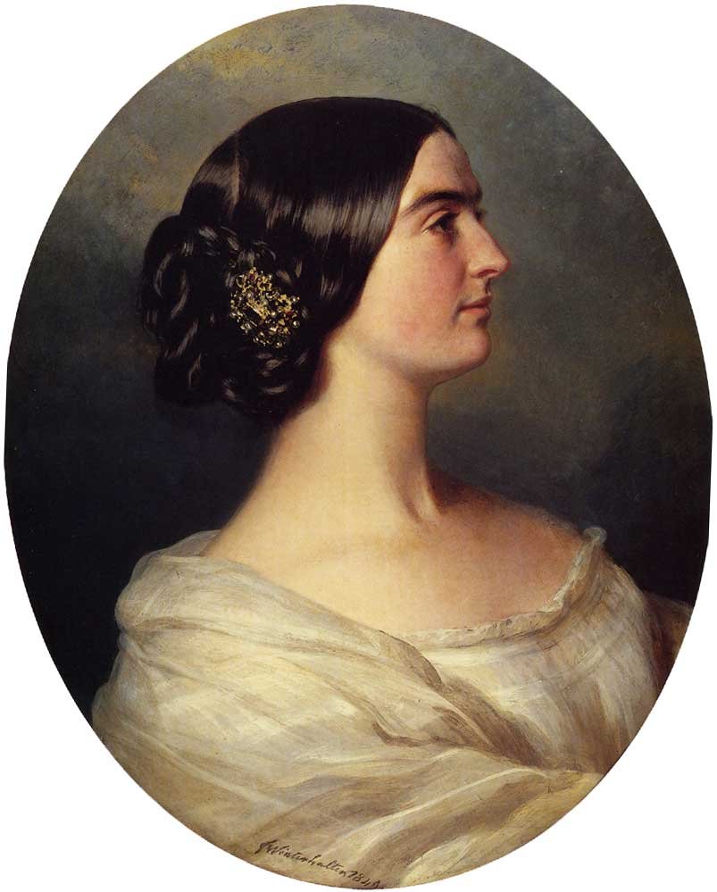 Portrett av Charlotte Stuart av Franz Xaver Winterhalter