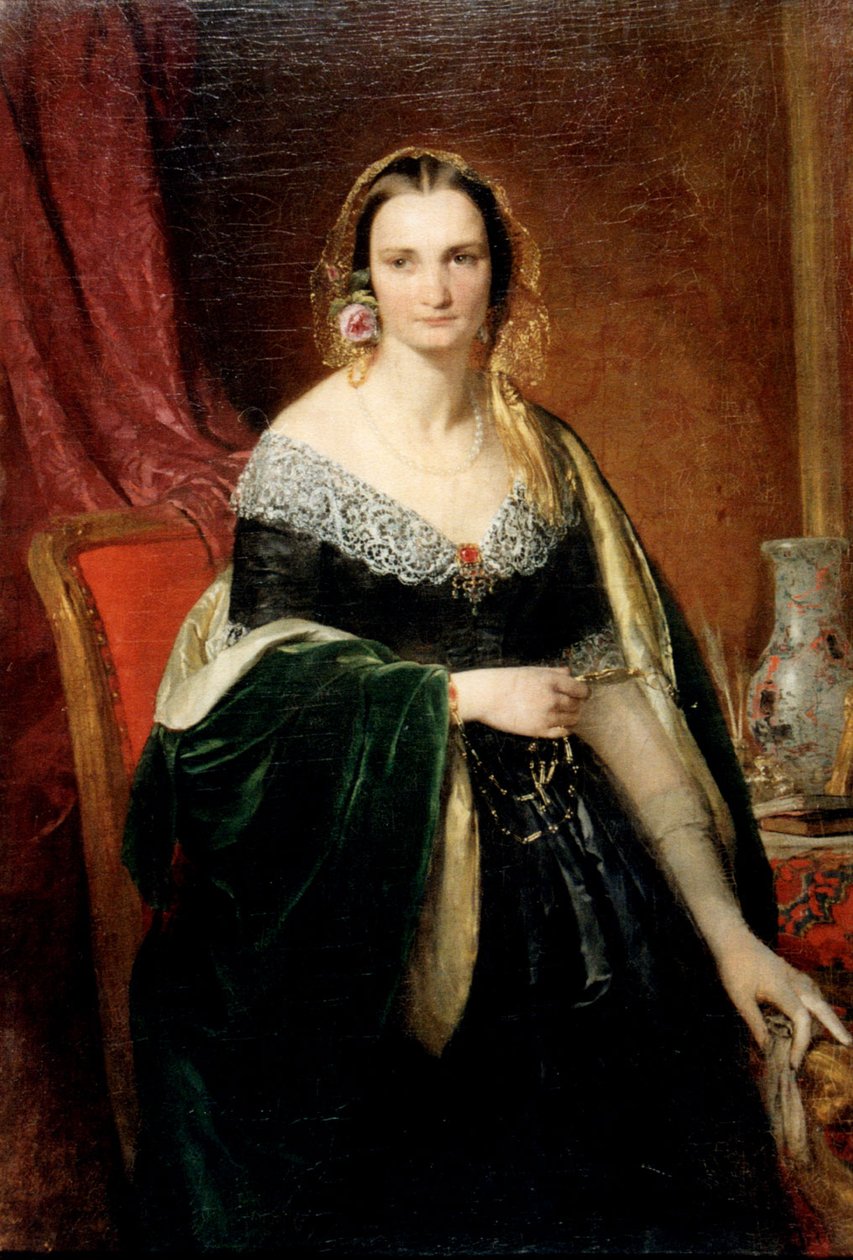 Portrett av Elizabeth Nikolaevna Krivtzov av Franz Xaver Winterhalter