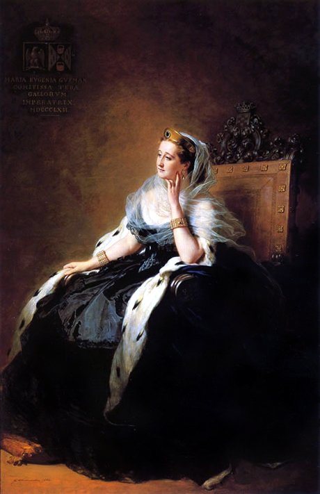 Portrett av Eugénie, keiserinne av franskmennene av Franz Xaver Winterhalter