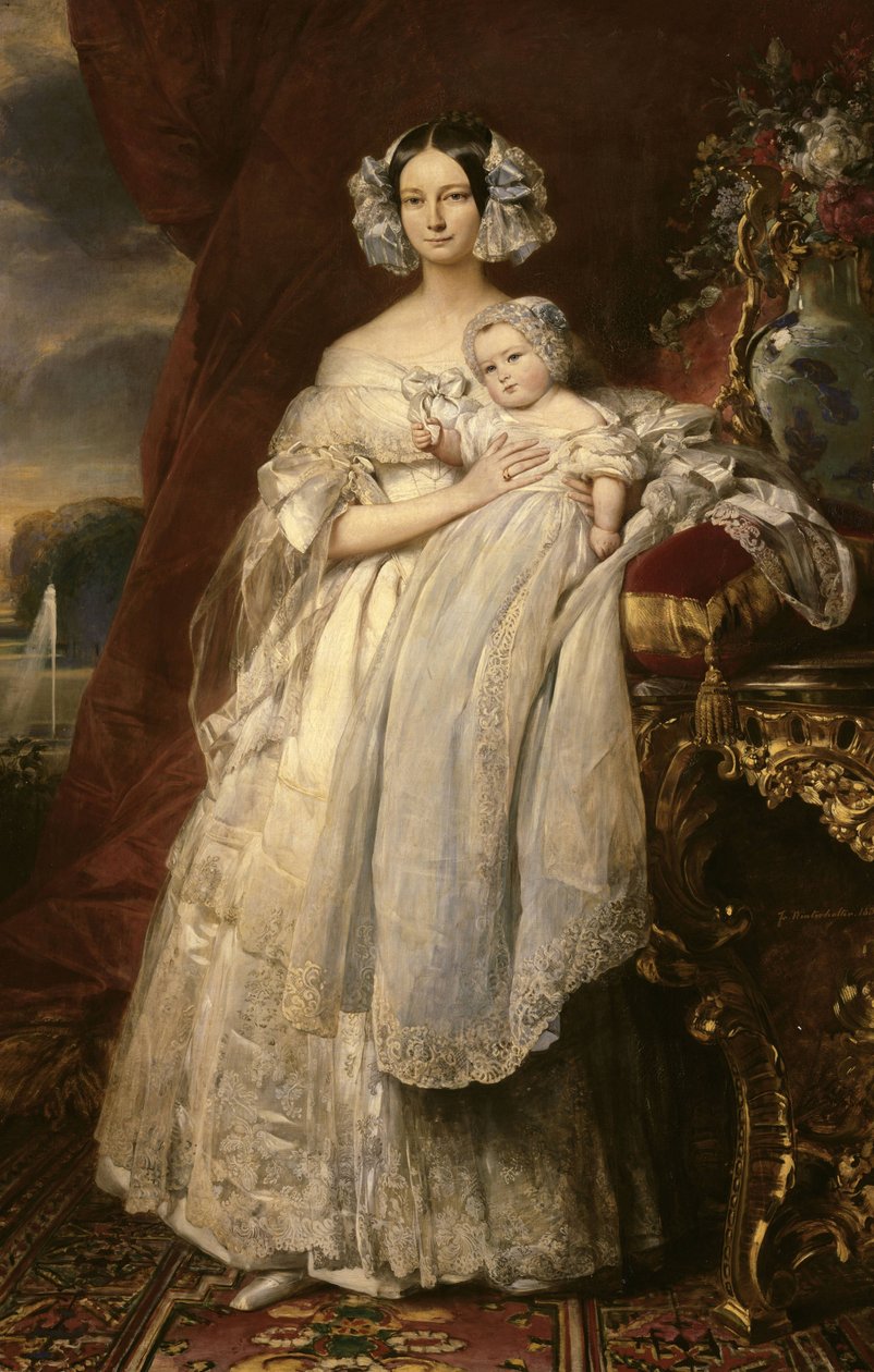 Portrett av Helene av Mecklenburg av Franz Xaver Winterhalter