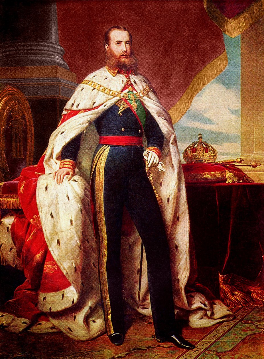 Portrett av Maximilian I av Mexico av Franz Xaver Winterhalter