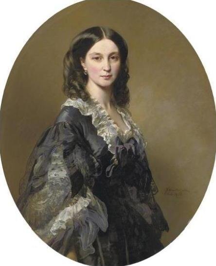 Portrett av prinsesse Elizaveta Alexandrovna Tchernicheva av Franz Xaver Winterhalter