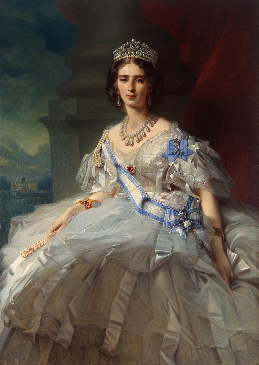 Portrett av prinsesse Tatiana Yussupova av Franz Xaver Winterhalter