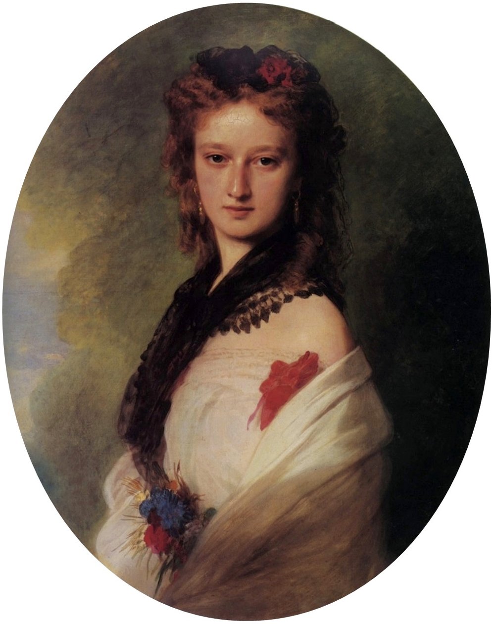Portrett av Zofia Zamoyska née Potocka av Franz Xaver Winterhalter