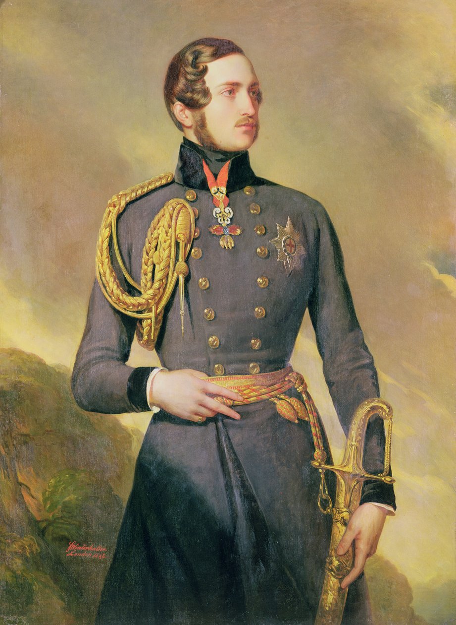 Portrett av prinsgemalen Albert av Saxe-Coburg-Gotha (1819-1861), 1842 av Franz Xaver Winterhalter