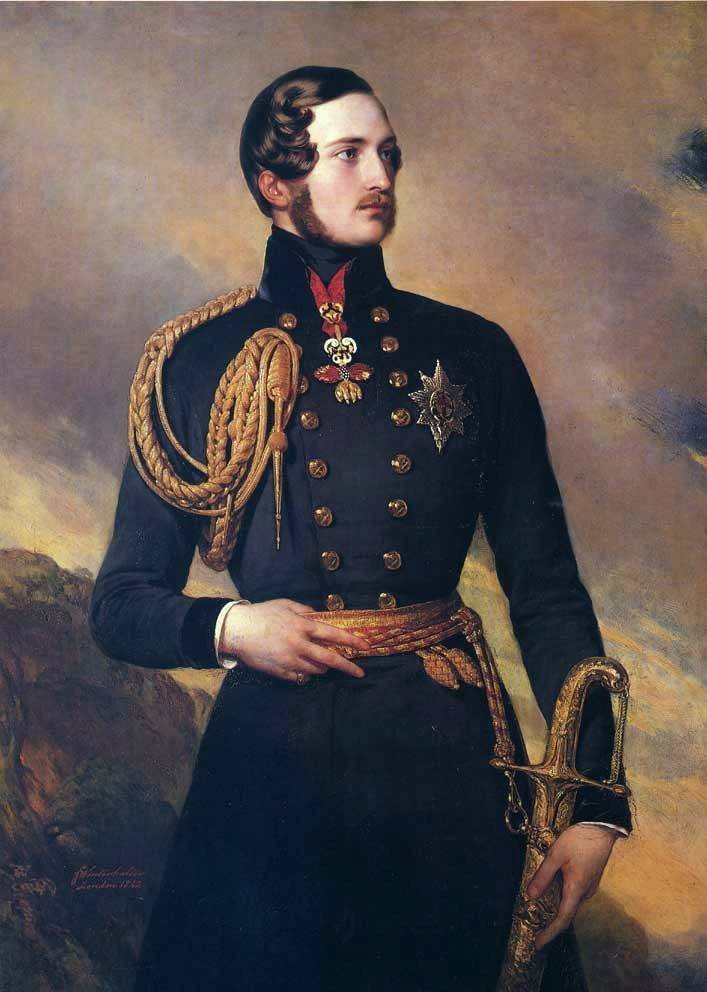 Prins Albert av Sachsen-Coburg og Gotha iført Golden Fleece av Franz Xaver Winterhalter