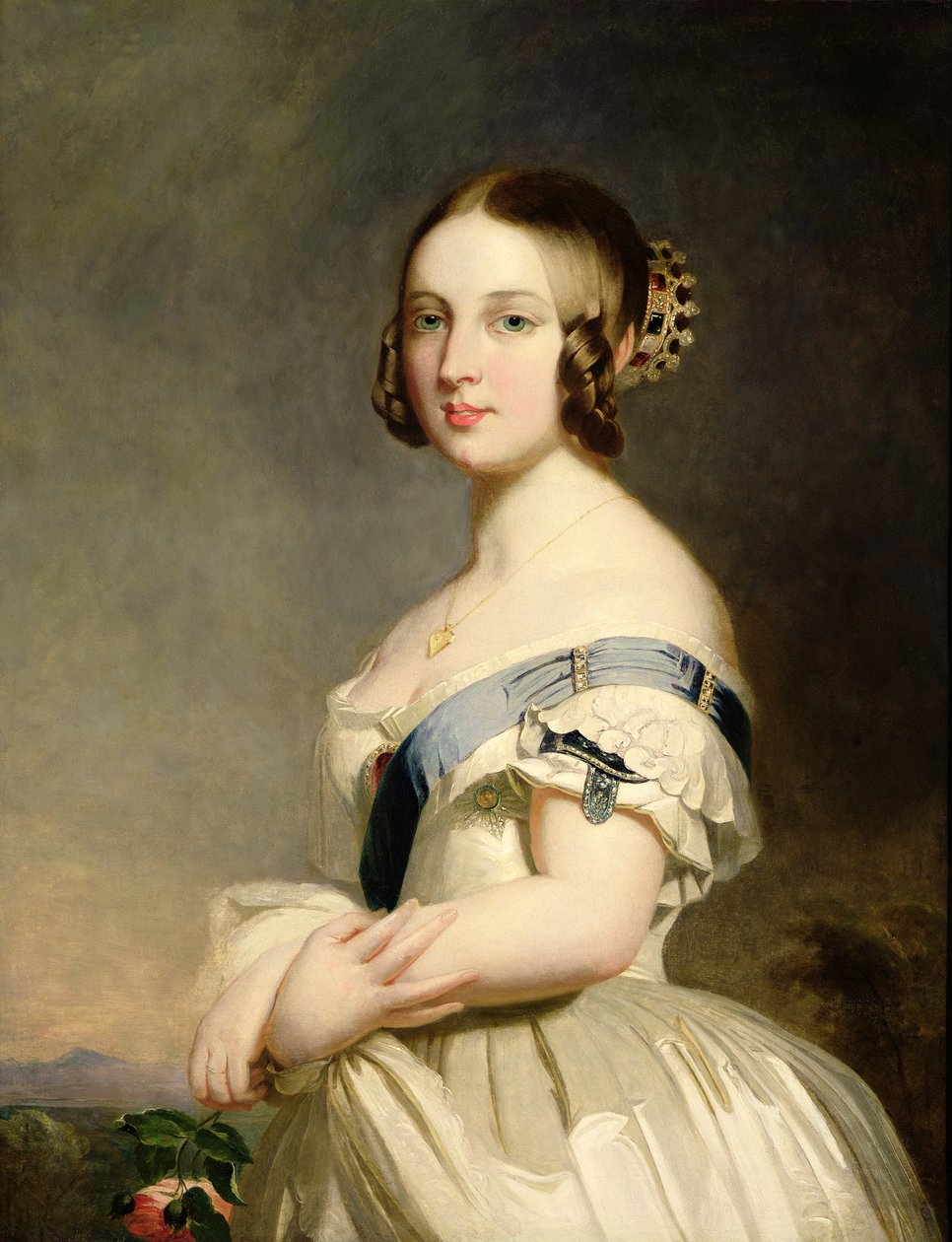 Dronning Victoria (1819-1901) (se også 15318 og 159010) av Franz Xaver Winterhalter