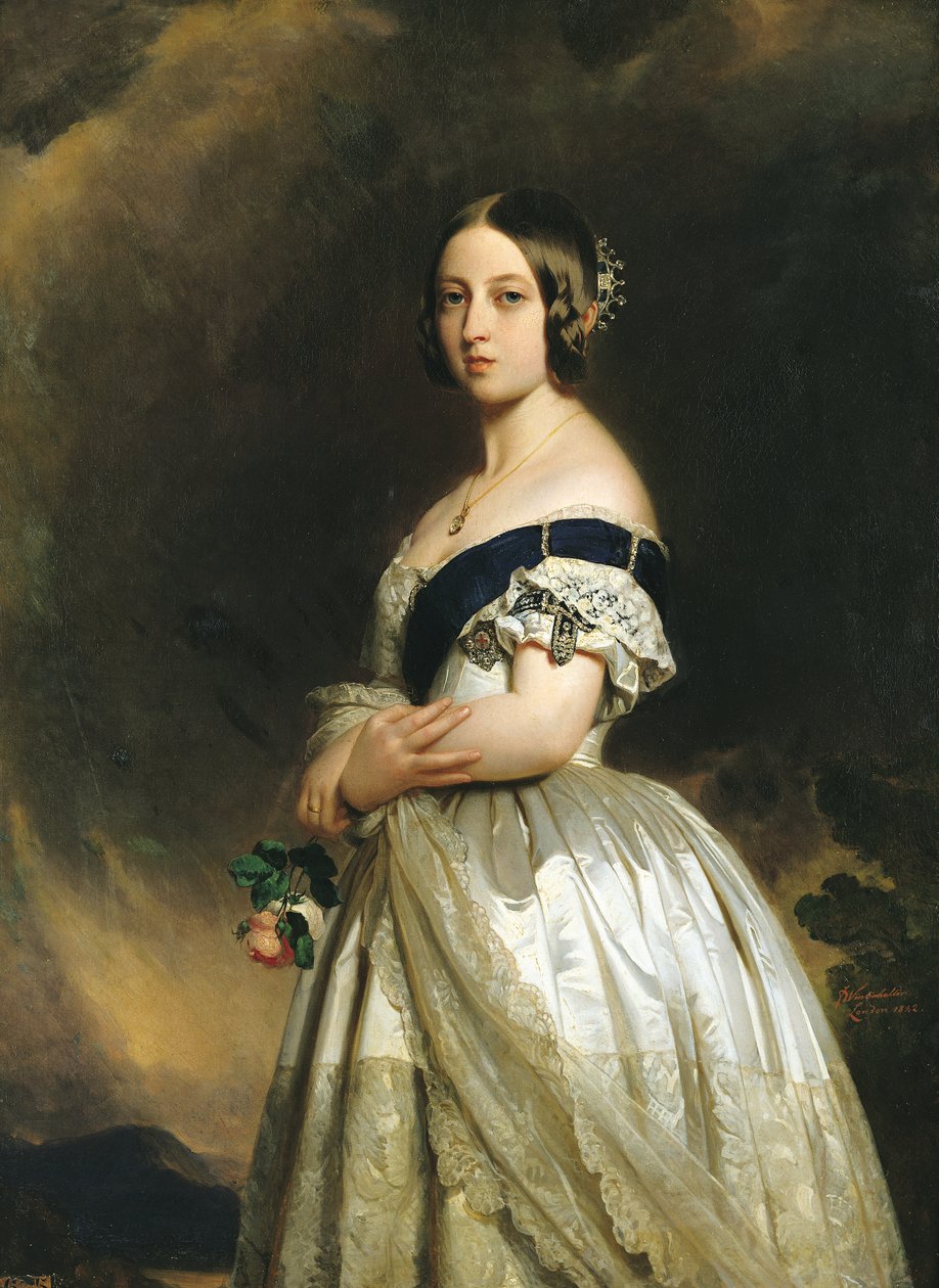 Dronning Victoria (1837-1901) 1842 av Franz Xaver Winterhalter
