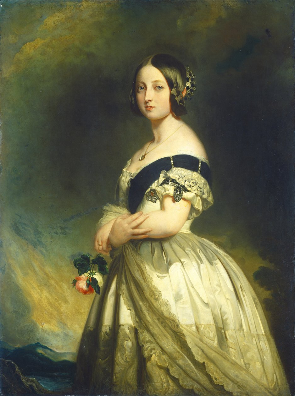 Dronning Victoria, ca. 1843 av Franz Xaver Winterhalter
