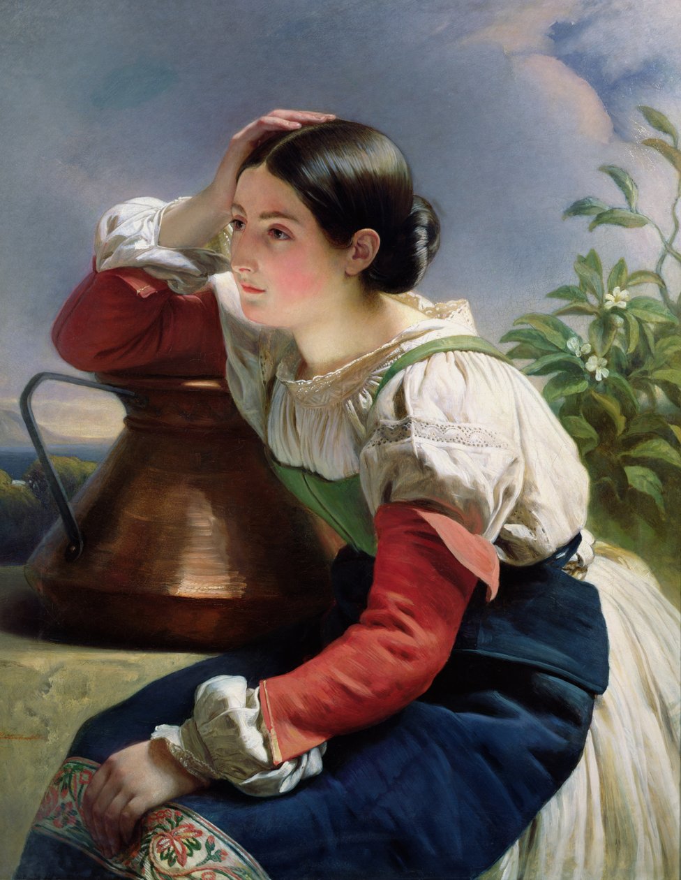 Ung italiener ved brønnen, ca. 1833-34 av Franz Xaver Winterhalter