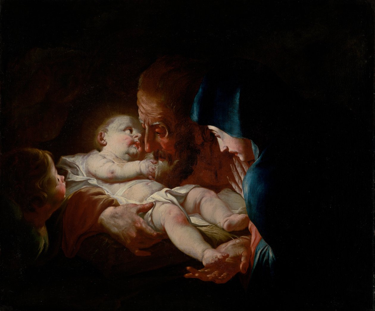 Saint Joseph med familie av Franz Xavier Karl Palko