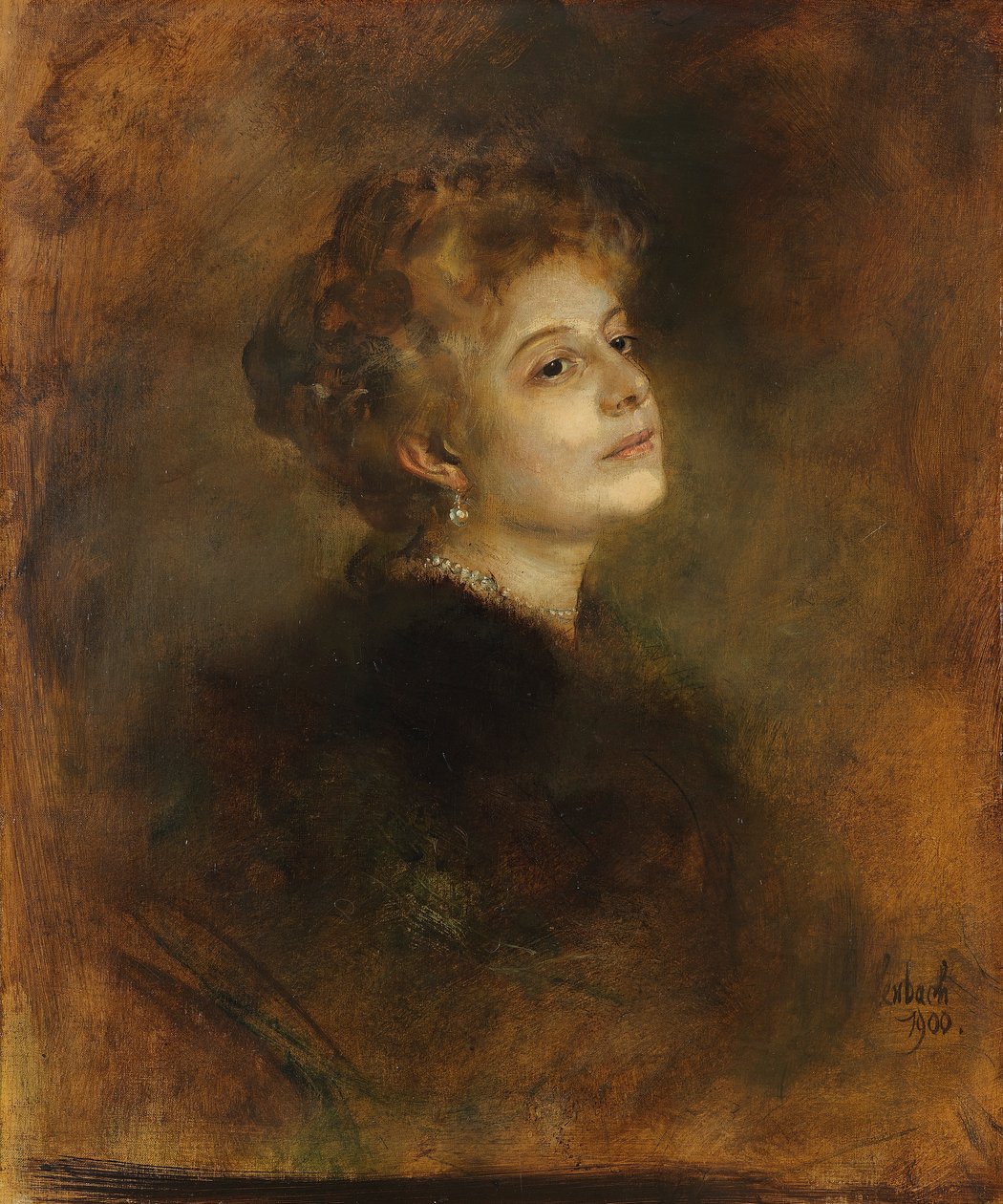 Lily von Poschinger av Franz von Lenbach