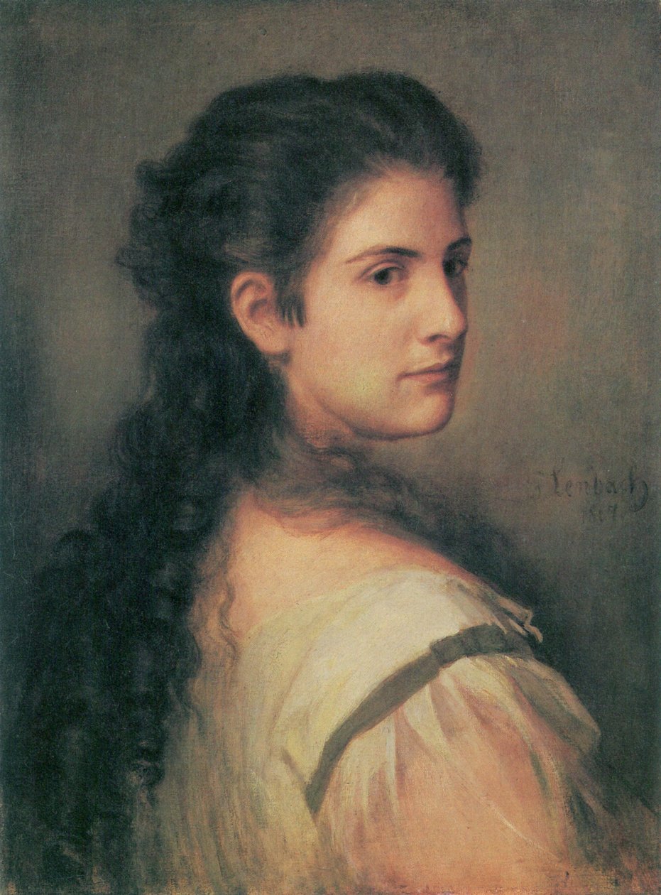 Portrett av Anna Schubart av Franz Seraph von Lenbach