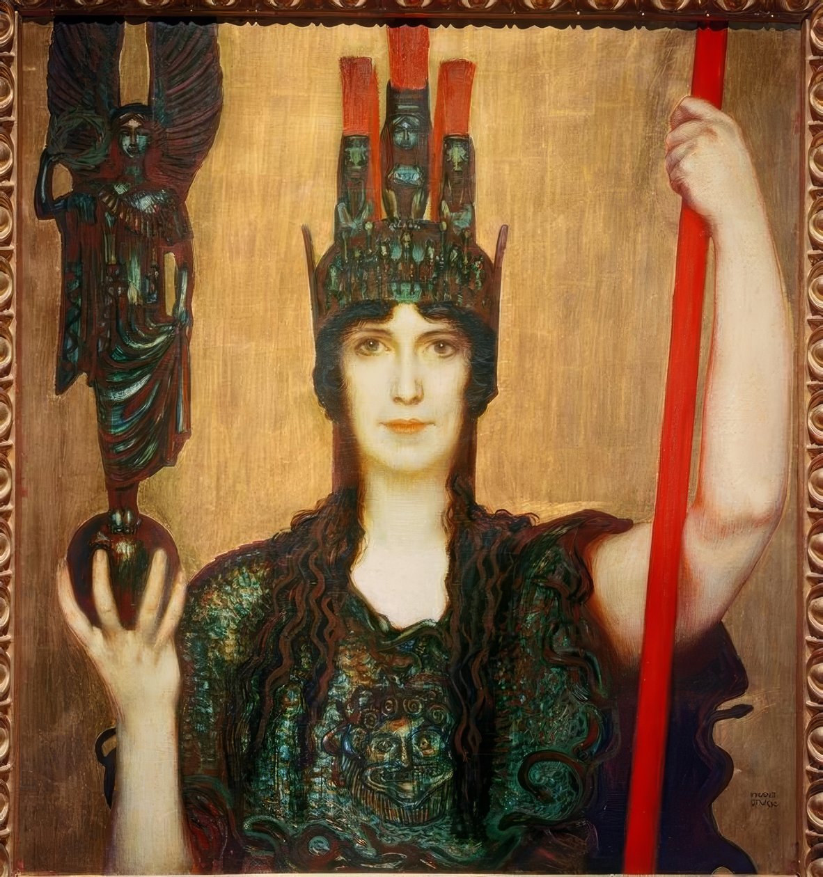 Pallas Athene av Franz von Stuck