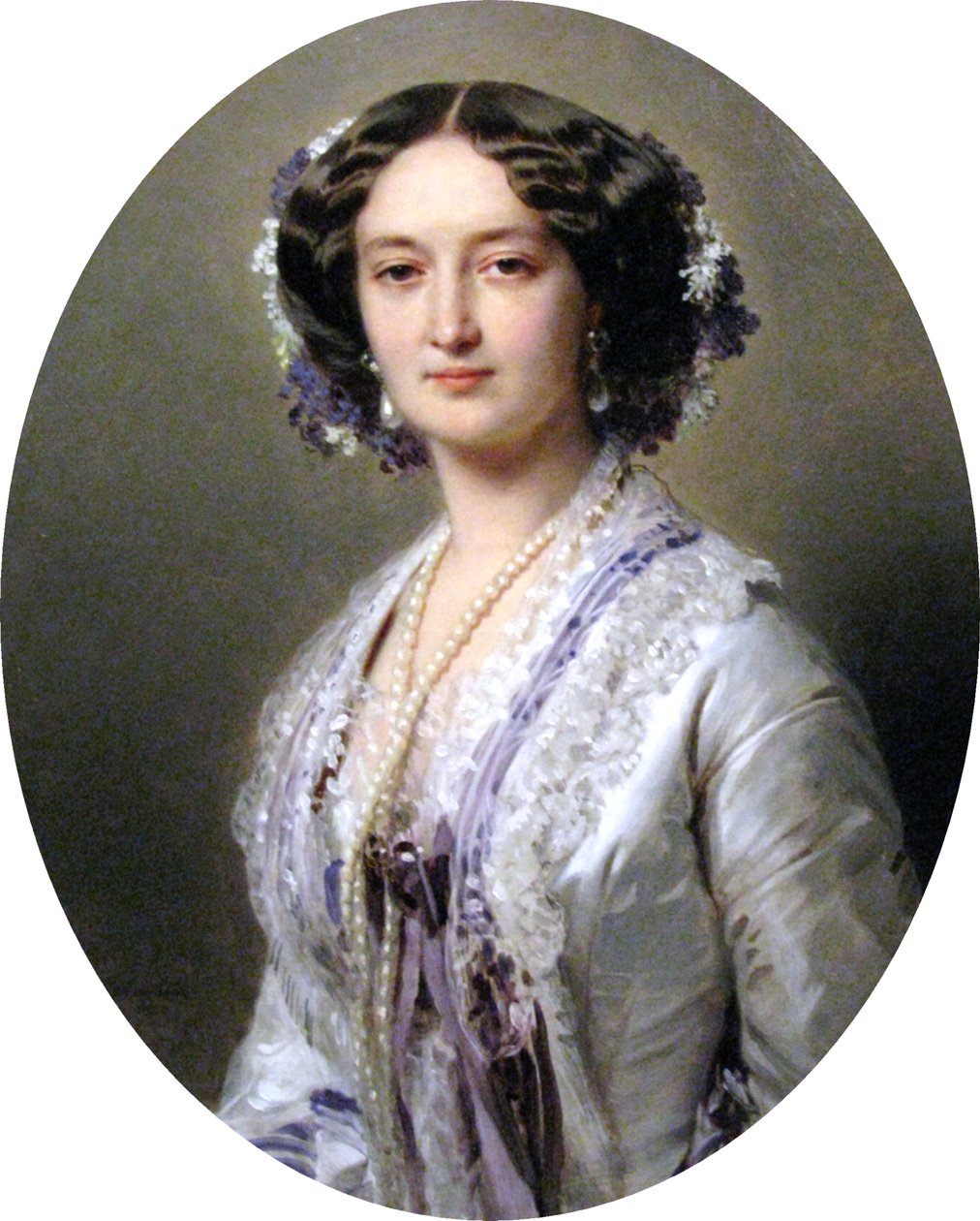 Portrett av Katarzyna Potocka née Branicka av Franz Xaver Winterhalter