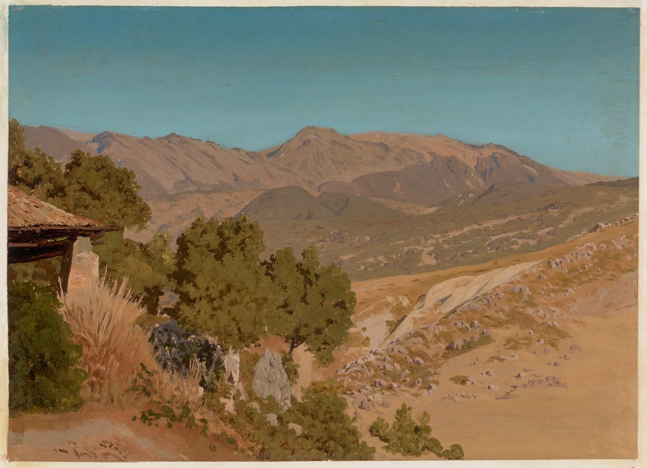 Sør-italiensk fjellandskap av Franz Albert Venus