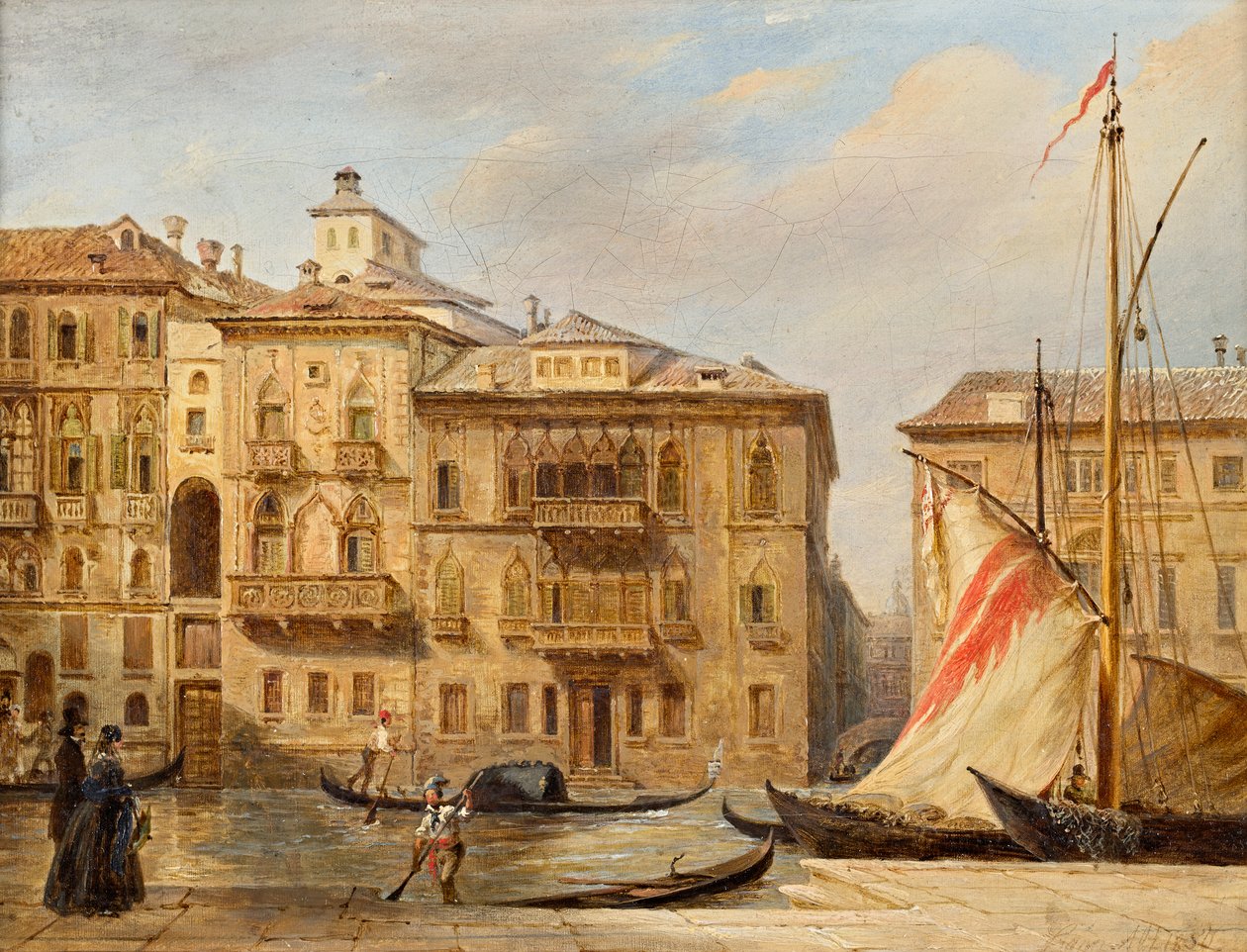 Canal Grande i Venezia av Franz Alt