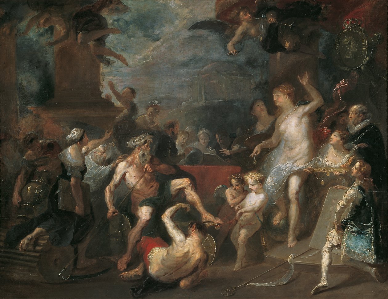 Allegori om en prisutdeling ved Wien-akademiet under Wenzel Anton Prince von Kaunitz-Rietberg av Franz Anton Maulbertsch