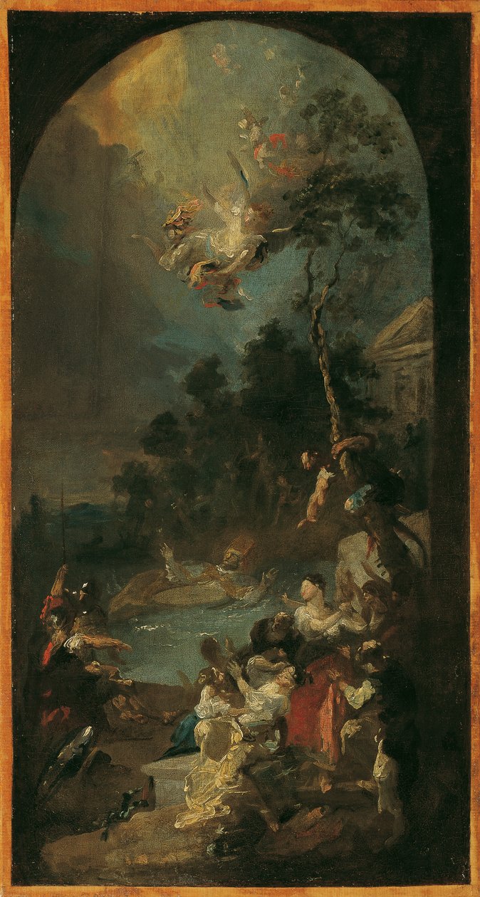 Du gir Martyrium des heiligen Quirinus av Franz Anton Maulbertsch