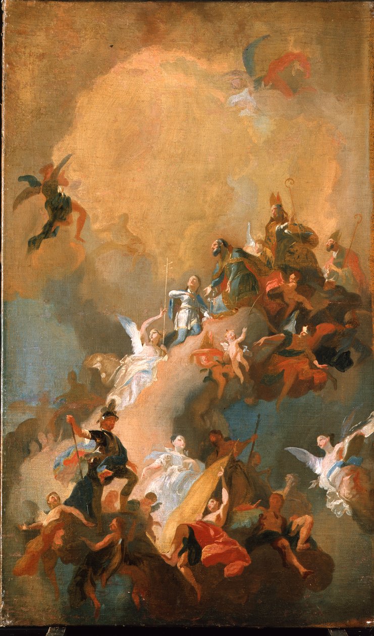 De ungarske helgenenes apoteose av Franz Anton Maulbertsch