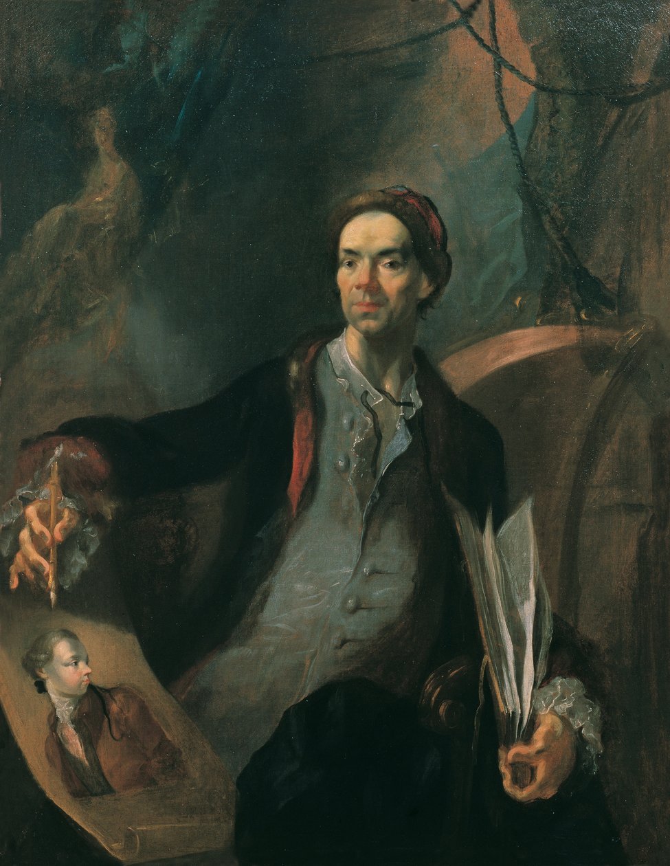 Selvportrett, ca 1767. av Franz Anton Maulbertsch