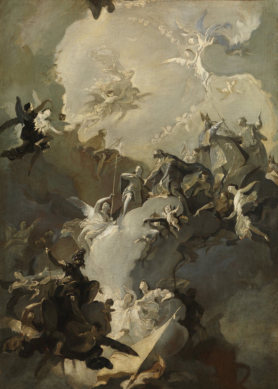 Glorifiseringen av de kongelige ungarske hellige, ca. 1772-73. av Franz Anton Maulbertsch