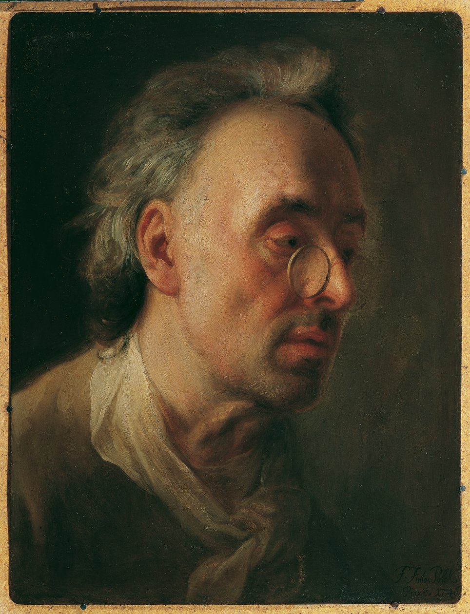 Portrett av kunstnerens far av Franz Anton Palko
