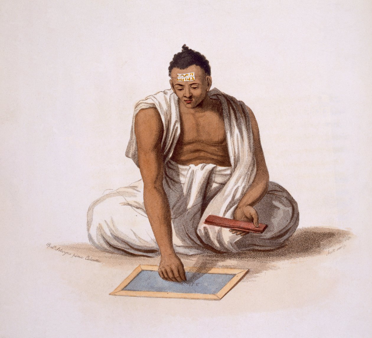 En dyback, eller astrolog, 1804. av Franz Balthazar Solvyns