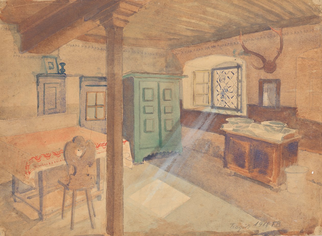 Våningsstue i Tragöß av Franz Barwig d. Ä.