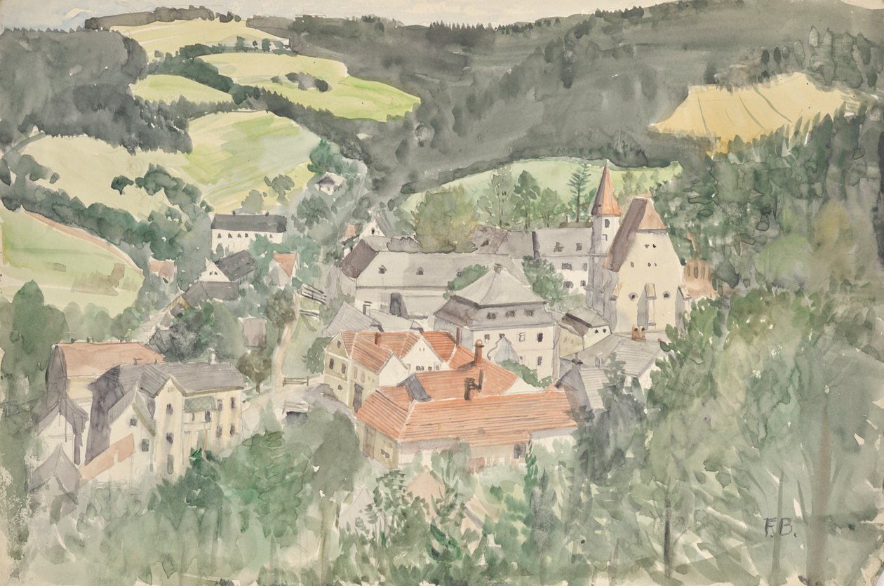 landsbylandskap av Franz Barwig d. Ä.
