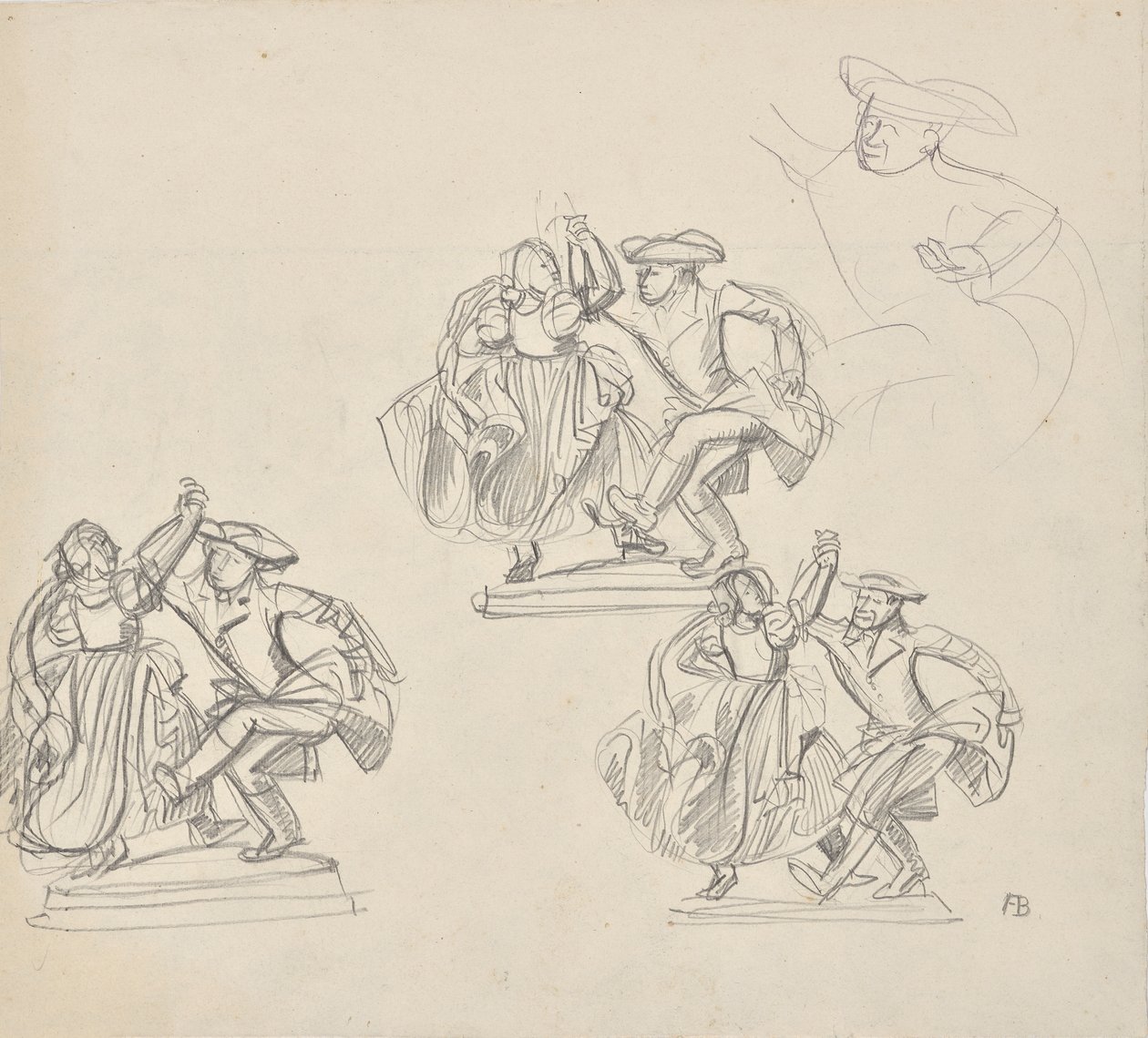 Design for bondens fontene i Neutitschein av Franz Barwig d. Ä.