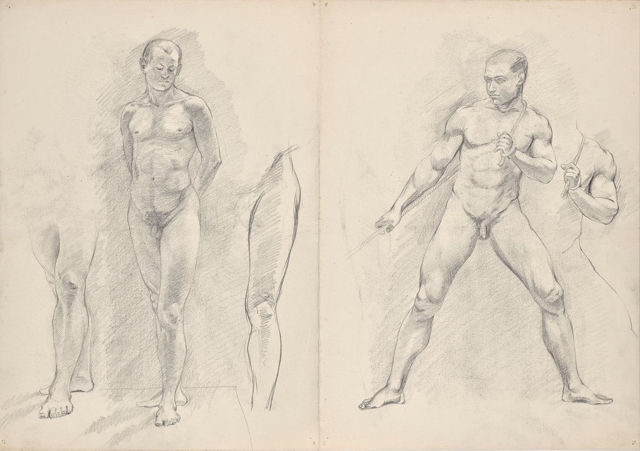 mannlige nakenbilder av Franz Barwig d. Ä.