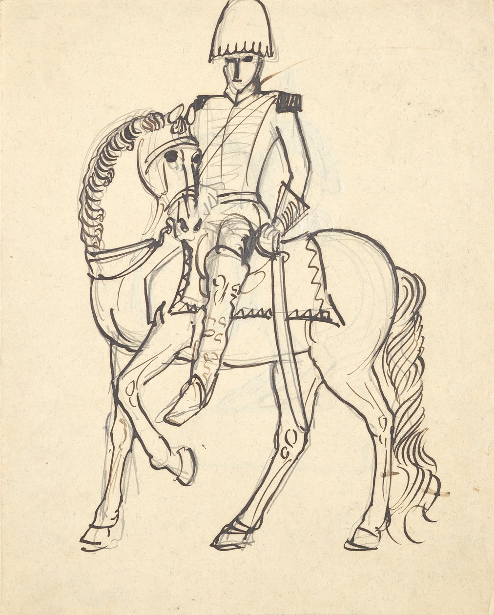 offiser til hest av Franz Barwig d. Ä.