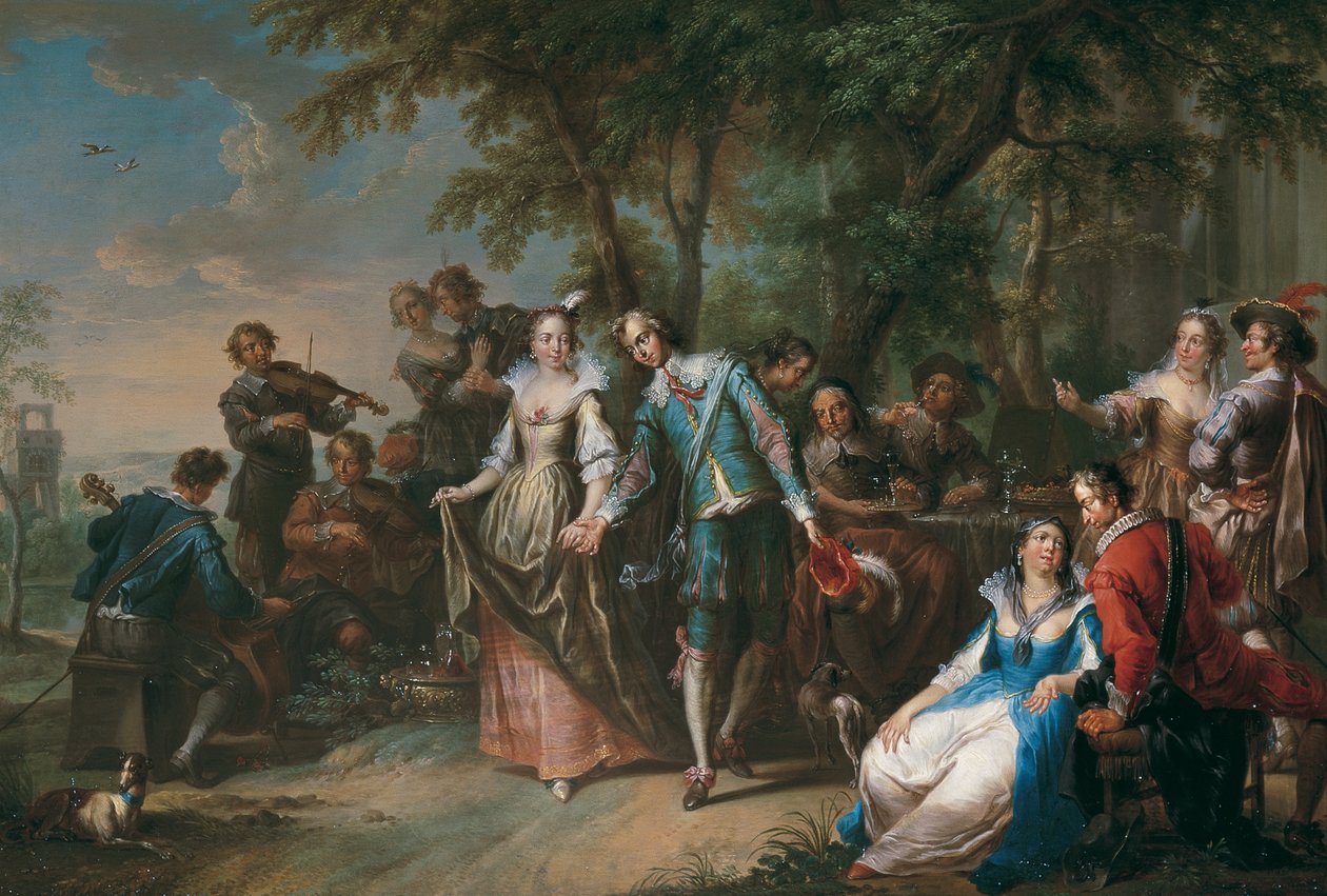 Utendørs underholdning med dans av Franz Christoph Janneck