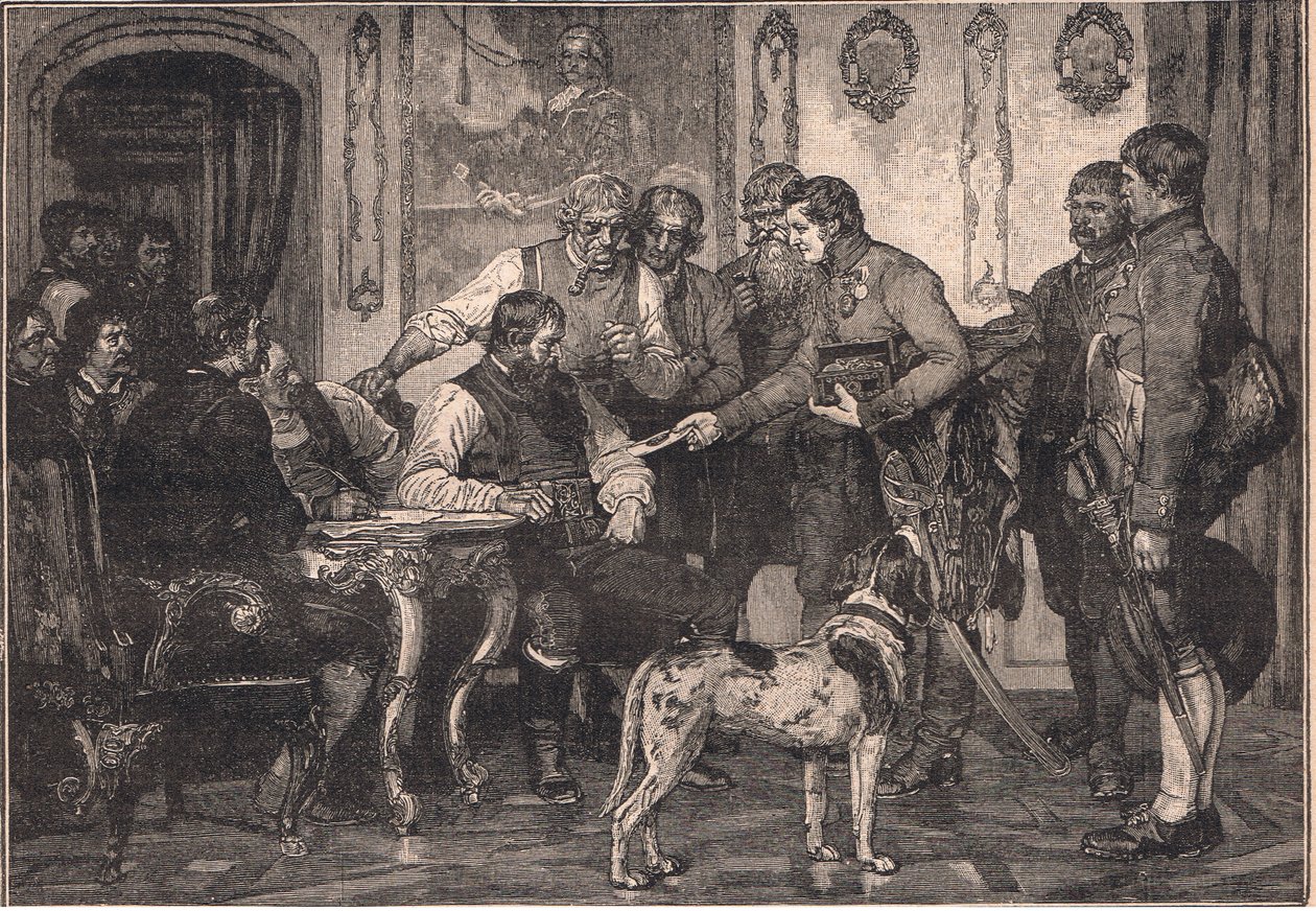 Andrew Hofer utnevnt til guvernør i Tyrol AD 1809 av Franz Defregger