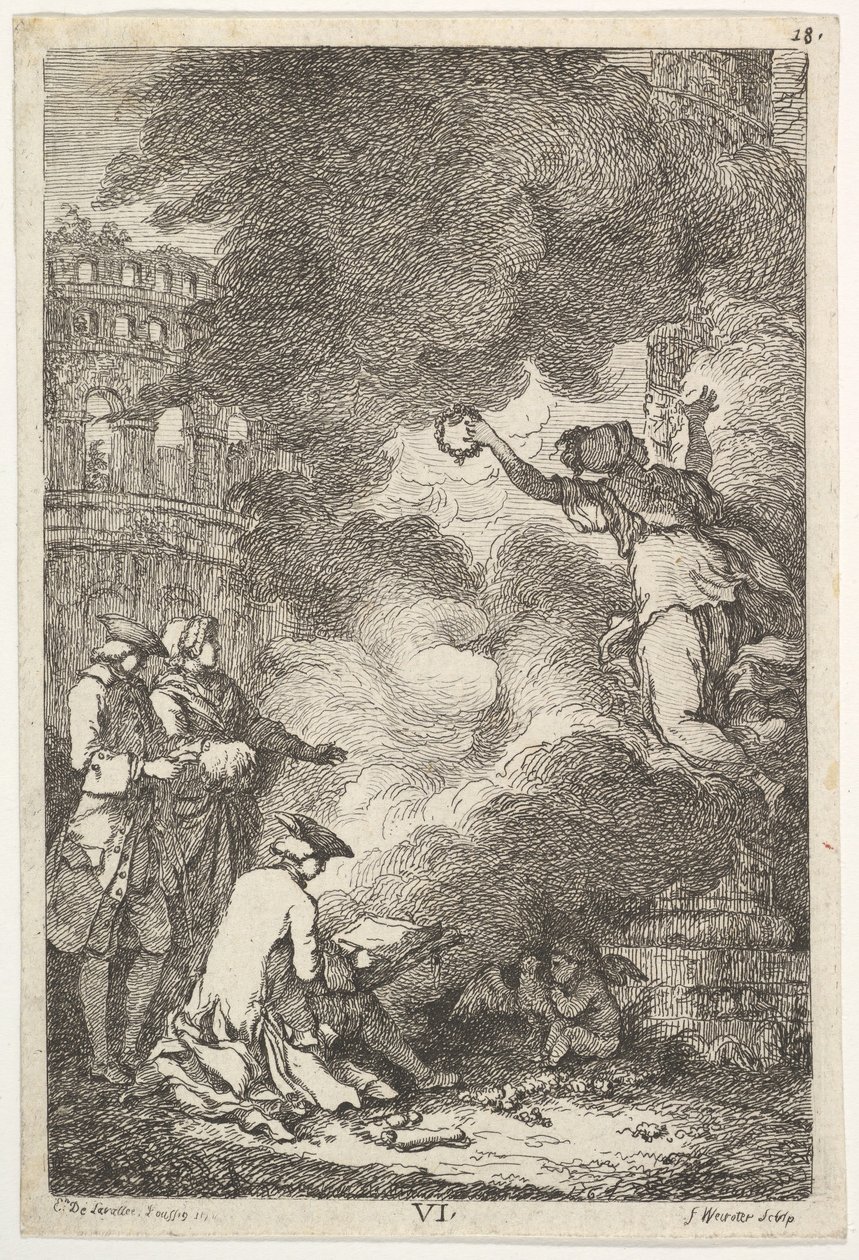Et besøk i Roma i 1764, 1764. av Franz Edmund Weirotter