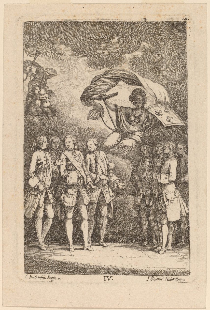 I komme til Roma: pl. 4 av Franz Edmund Weirotter after Étienne de Lavallée Poussin