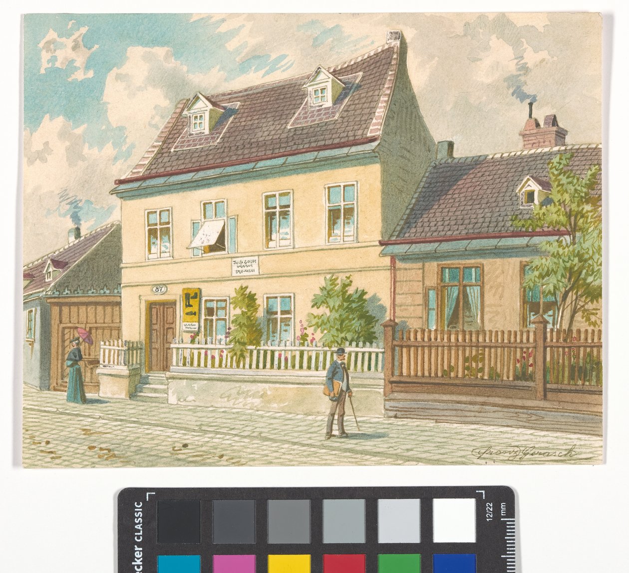 19. distrikt, Gymnasiumstraße 87 - Josef Lanners bolig og dødssted av Franz Gerasch