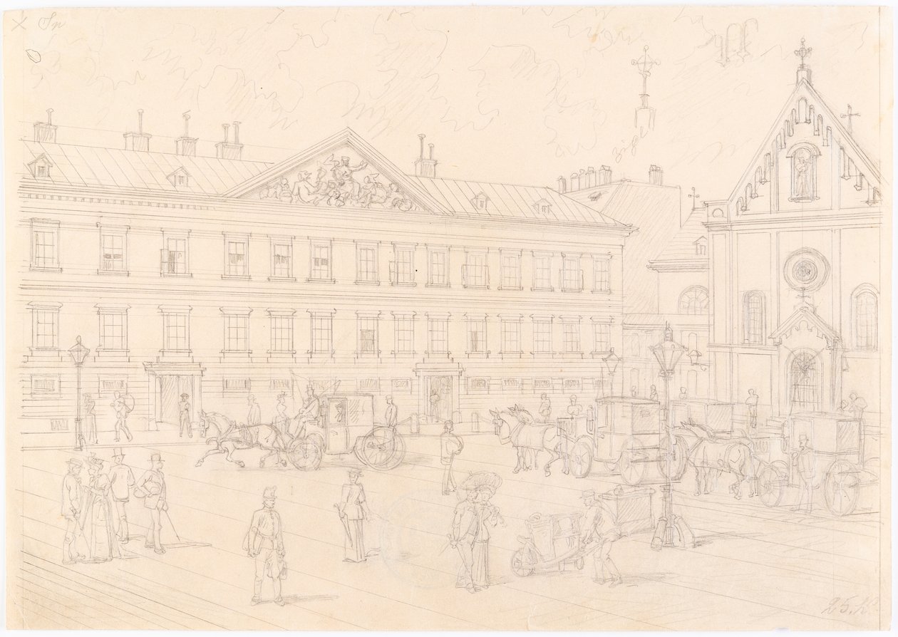 1., Neuer Markt - Palais Schwarzenberg og Kapusinerkirken av Franz Gerasch